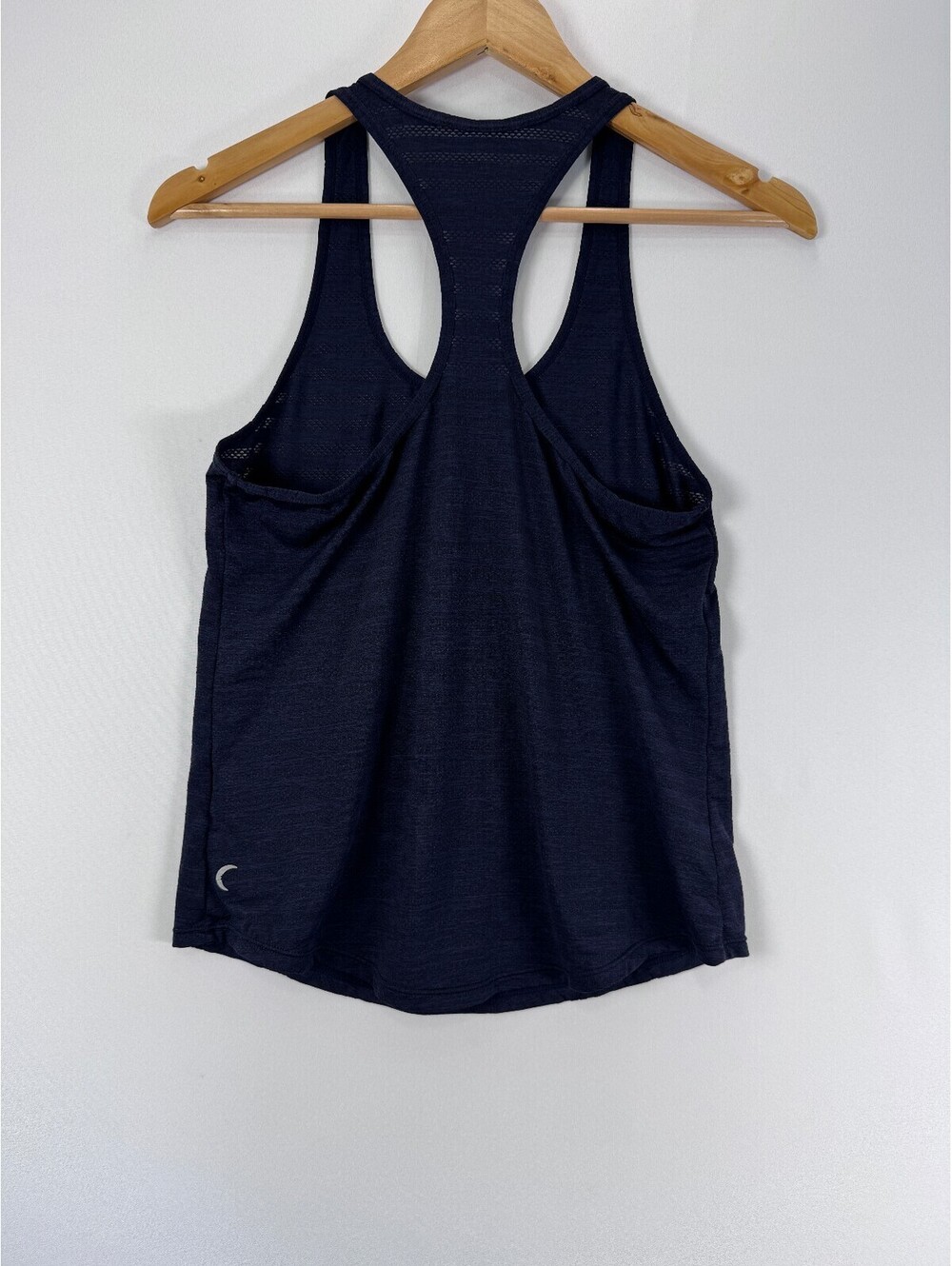 ZYIA Active Cubana Tank Women S Navy Sheer Mesh Racerback Workout Athleisure - Picture 3 of 8